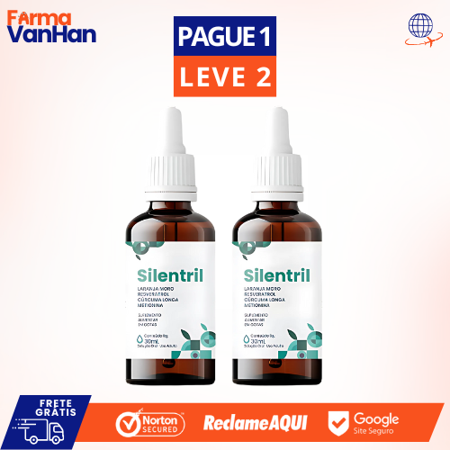 SILENTRIL 30ML ALÍVIO DO ZUMBIDO - PROMOÇÃO OFICIAL + FRETE GRÁTIS! PAGUE 1 E LEVE 2.