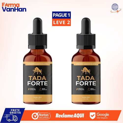 TADA FORTE 30ML - MAIS ENERGIA E VITALIDADE (EFEITO PROLONGADO) PROMOÇÃO OFICIAL + FRETE GRÁTIS