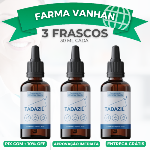 TADAZIL 30ML ORIGINAL - PROMOÇÃO OFICIAL + FRETE GRÁTIS