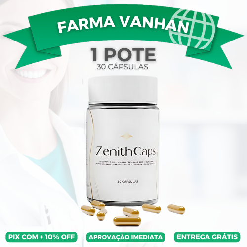 ZENITH CAPS ORIGINAL - PROMOÇÃO OFICIAL (30 CÁPSULAS POR POTE) + FRETE GRÁTIS)