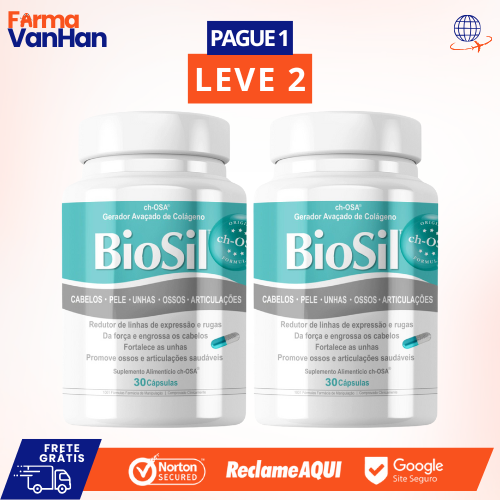 BIOSIL - MANTENHA A JUVENTUDE COM BIOSIL EM CÁPSULAS - PROMOÇÃO OFICIAL + FRETE GRÁTIS