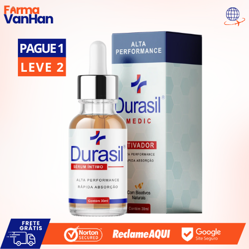DURASIL SÉRUM ÍNTIMO 30ML - MAIOR DESEMPENHO E EQUILÍBRIO - PROMOÇÃO OFICIAL (KIT DE 2 UNIDADES) + FRETE GRÁTIS