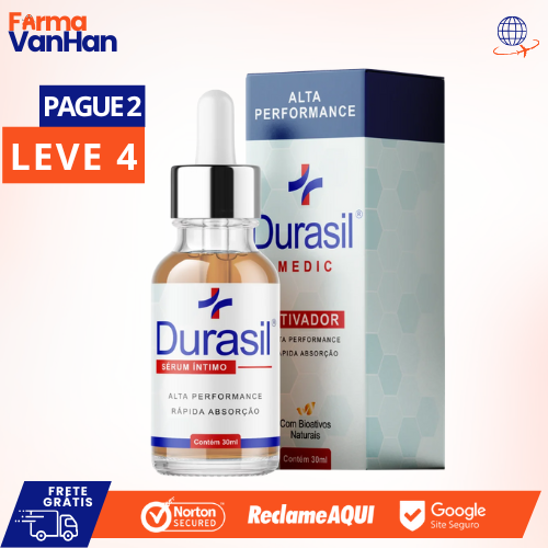 DURASIL SÉRUM ÍNTIMO 30ML - MAIOR DESEMPENHO E EQUILÍBRIO - PROMOÇÃO OFICIAL (KIT DE 2 UNIDADES) + FRETE GRÁTIS