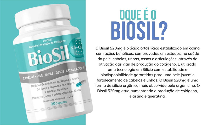 BIOSIL - MANTENHA A JUVENTUDE COM BIOSIL EM CÁPSULAS - PROMOÇÃO OFICIAL + FRETE GRÁTIS