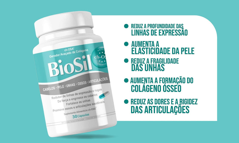 BIOSIL - MANTENHA A JUVENTUDE COM BIOSIL EM CÁPSULAS - PROMOÇÃO OFICIAL + FRETE GRÁTIS