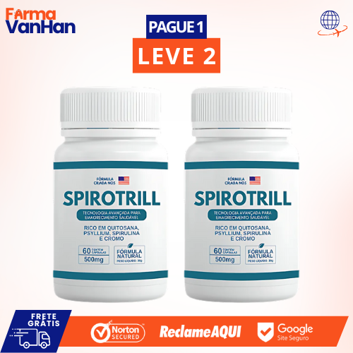 SPIROTRILL - FÓRMULA NOVA - PROMOÇÃO OFICIAL + FRETE GRÁTIS